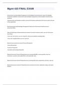  Mgmt 425 FINAL EXAM 2023 with 100&percnt; correct answers