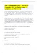 MB-210 Practice Exam - Microsoft Dynamics 365 for Sales exam &vert;10 questions and answers