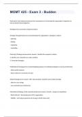 MGMT 425 - Exam 3 - Budden &semi;well answered questions