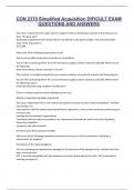 CON 2370 Simplified Acquisition DIFICULT EXAM QUESTIONS AND ANSWERS
