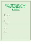 Pharmacology ATI Proctored Exam Review - Latest 2023 / 2024