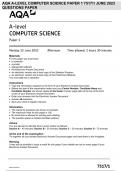 AQA A-LEVEL COMPUTER SCIENCE PAPER 1 7517/1 JUNE 2023 QUESTIONS PAPER