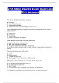CNA State Boards Exam Questions With Answers