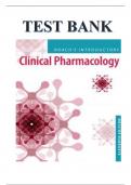 TEST BANK FOR Roach's Introductory Clinical Pharmacology 11th Edition Latest Review 2023 Practice Questions and Answers, 100% Correct with Explanations, Highly Recommended, Download to Score A+