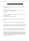 SAFe 5 Advanced Scrum Master Questions with Correct answers Rated A&plus;