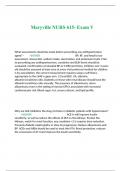 NURS 615 PHARM EXAM  | Questions and Answers Graded A+ | 2023/2024 MARYVILLE