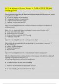 SAFe 4 Advanced Scrum Master &lpar;4&period;5&rpar; PRACTICE TEAM&lpar;Questions with Answers&rpar; already passed