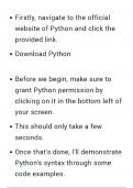 Python bullet points 