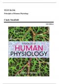 Test Bank for Principles of Human Physiology 6th Edition by Stanfield