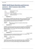 NRNP-6640 Exam Question and Correct answers  2023 Summer Qtr&lpar;100&percnt; Guaranteed&rpar;  