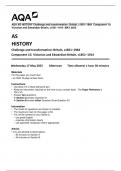 AQA AS HISTORY Challenge and transformation: Britain, c1851–1964  Component 1G   Victorian and Edwardian Britain, c1851–1914  MAY 2023  
