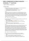 Nies&colon; Community&sol;Public Health Nursing&comma; 7th Edition Test Bank