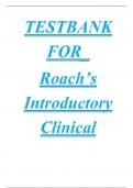 Test Bank for Roach's Introductory Clinical Pharmacology 11TH EDITION Latest Review 2023 Practice Questions and Answers, 100% Correct with  Explanations, Highly Recommended, Download to Score A+