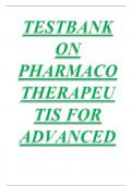 Test Bank on Pharmacotherapeutics For Advanced Practice Nurse Prescribers 5th Edition Latest Review 2023 Practice Questions and Answers, 100% Correct with  Explanations, Highly Recommended, Download to Score A+
