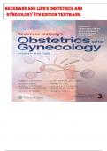 Beckmann and Ling's Obstetrics and Gynecology 8th edition TESTBANK