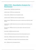 WGU C723 - Quantitative Analysis for Businesses Exam Questions And Answers Solved 100&percnt; Correct&excl;&excl;