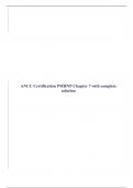 ANCC Certification PMHNP Chapter 7 with complete solution
