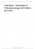 Test Bank -Essentials of  Pathophysiology &lpar;4th Edition  by Porth&rpar;