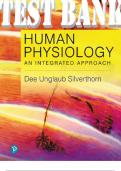 TEST BANK & SOLUTIONS MANUAL for Human Physiology: An Integrated Approach 8th Edition by Silverthorn Dee Unglaub. ISBN 9780134715070, ISBN-13 978-0134605197. (All 26 Chapters) + Answer Key for Tests.