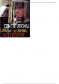  Test Bank For Constitutional Law And the Criminal Justice System 5th Edition by J. Scott Harr 