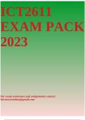 ICT2611 EXAM PACK 2023