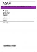 AQA A-level BIOLOGY 7402/1 Paper 1 MS 2023 V1.0 Final