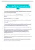 Alabama Life & Health Insurance Exam [ExamFX Chapter 2 Life Insurance Policies] 2023