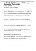 LSAT PRACTICE QUESTIONS and ANSWERS &lpar;Latest Update 2023&rpar; Verified Answers