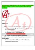 2022&sol;2023 HESI Med Surg Exit Exam &lpar;V1 Version 1&rpar; Latest Update &lpar;160Q&As&rpar; 100&percnt; Guaranteed Success With ASSURANCE OF GRADE A&plus; TEST 1