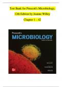 Prescott's Microbiology, 12th Edition TEST BANK by Joanne Willey| Verified Chapter's 1 - 42 | Complete
