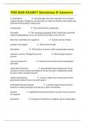 THE BAR EXAM&excl;&excl;&excl; Questions & Answers