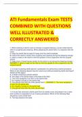 ATI Fundamentals Exam TESTS  COMBINED WITH QUESTIONS  WELL ILLUSTRATED &  CORRECTLY ANSWERED