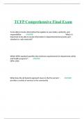TCFP Comprehensive Final Exam