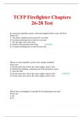 TCFP Firefighter Chapters 26-28 Test