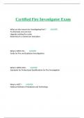 Certified Fire Investigator Exam