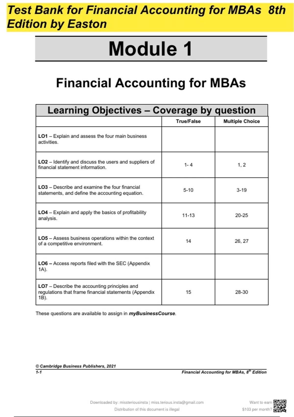 Financial Accounting for MBAs, 8e本