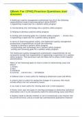 QBank For CPHQ Practice Questions And Answers latest 2023&sol;2024