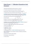 Peds Exam 1 - 73Student Questions And Answers