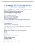 STTI Facilitating Staff Development 100&percnt; 2023-2024 actual exam update