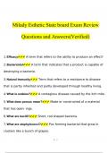 Milady Esthetic State board Exam Review Questions and Answers (2023 / 2024) (Verified Answers)