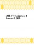 LML4804 Assignment 3 Semester 2 2023.
