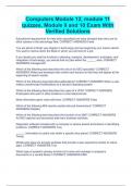 Computers Module 12&comma; module 11 quizzes&comma; Module 9 and 10 Exam With Verified Solutions