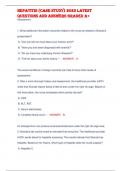 Hepatitis (Case Study) 2023 LATEST QUESTIONS AND ANSWERS GRADED A+