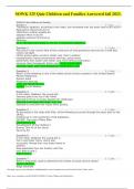 SOWK 325 Quiz Children and Families Answered fall 2023&period;