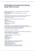 ATI MedSurg Comprehensive Review Rated 100&percnt; Correct&excl;&excl;