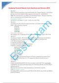 Analyzing Financial Reports Exam Questions and Answers 2023