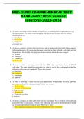 MED SURG COMPREHENSIVE TEST BANK-with 100&percnt; verified solutions-2023-2024&period;pdf ACTUAL EXAM 