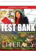 Test Bank For Building Literacy in Secondary Content Area Classrooms 1st Edition All Chapters - 9780205580811
