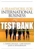 Test Bank For Framework of International Business, A 1st Edition All Chapters - 9780132122825