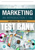 Test Bank For Marketing: An Introduction 14th Edition All Chapters - 9780135635391